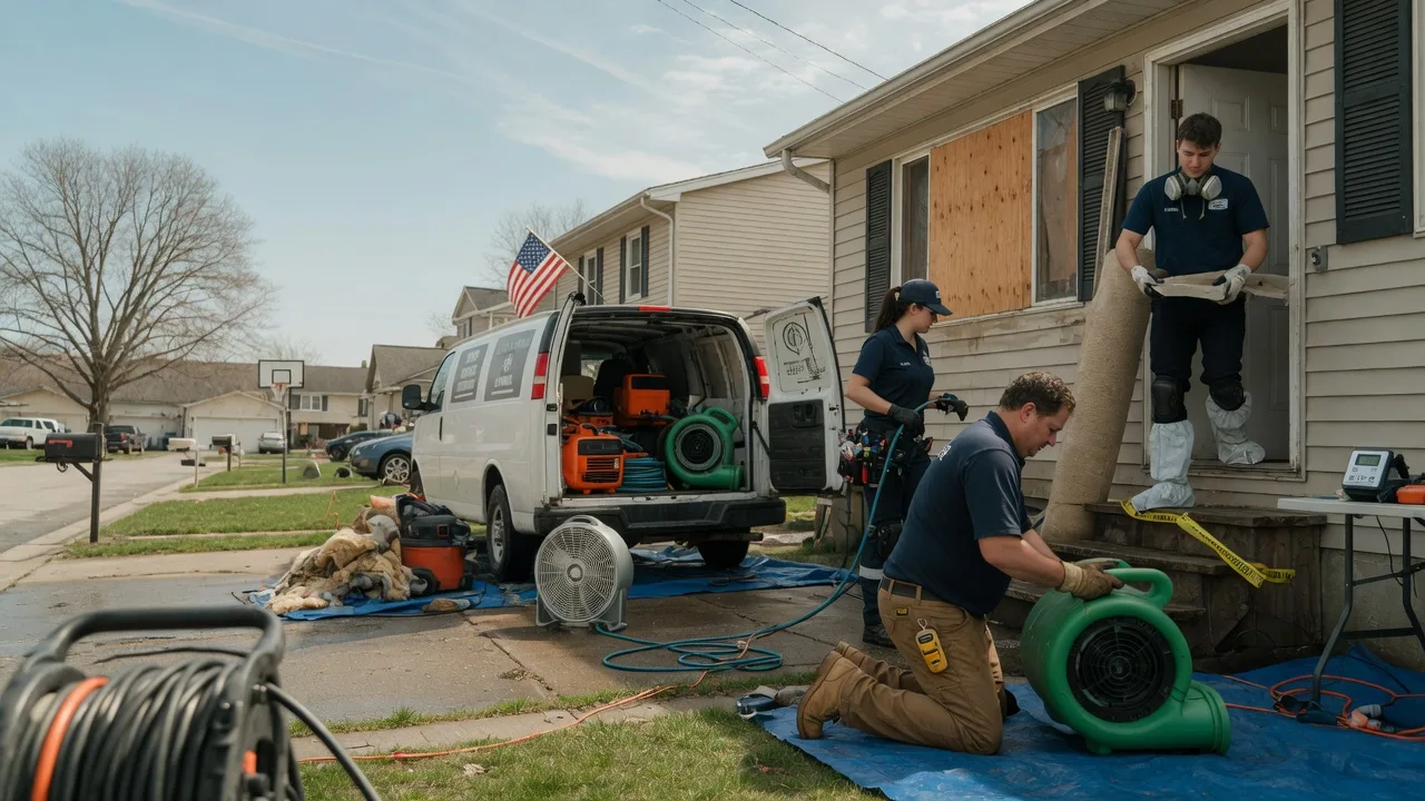 Water Damage Restoration in Georgetown, IL near me